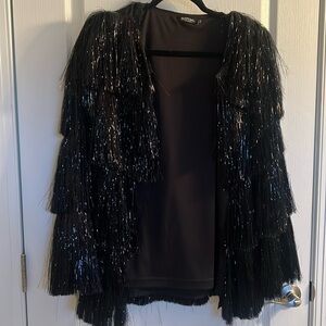 Nasty Gal Fringe Jacket Eras Size 6